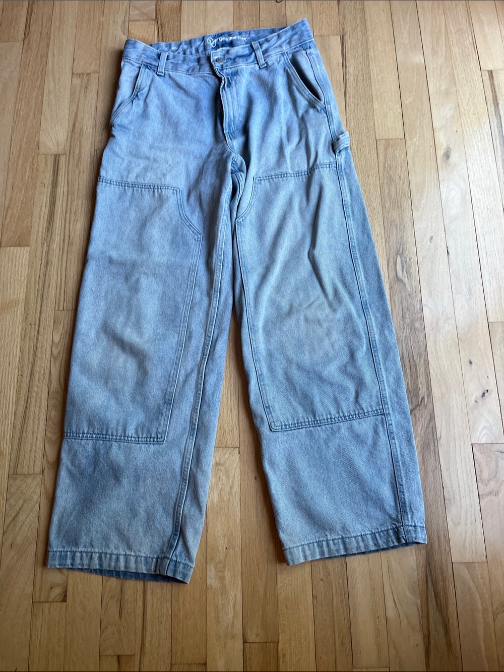 Original Use Light Blue Men's Straight-Leg Jeans
